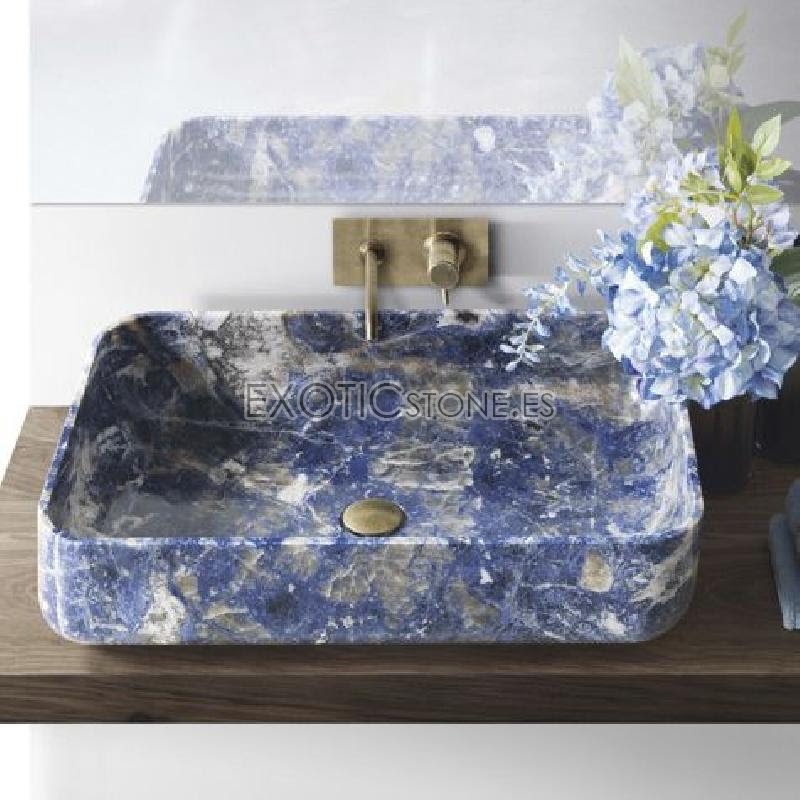 Precioso Lavabo de Lapislazuli