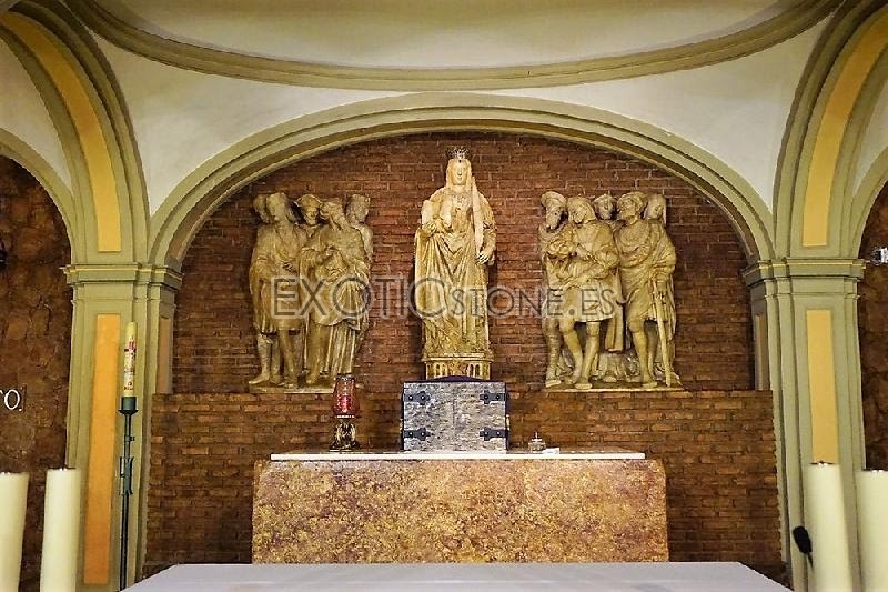 Altar eclesiástico en Mármol Brocatel