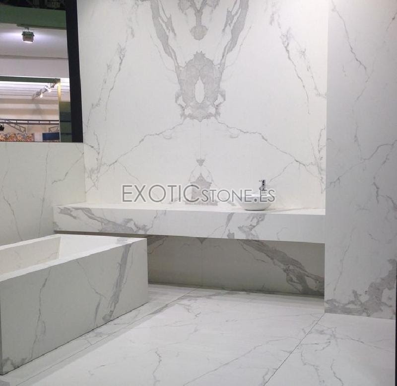 Exclusivo Baño de Mármol Blanco