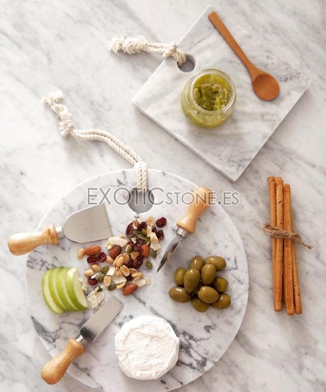 Tablas de Cocina Mármol Blancas