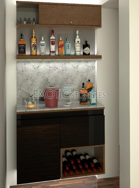 Mueble Bar Barra Blanca