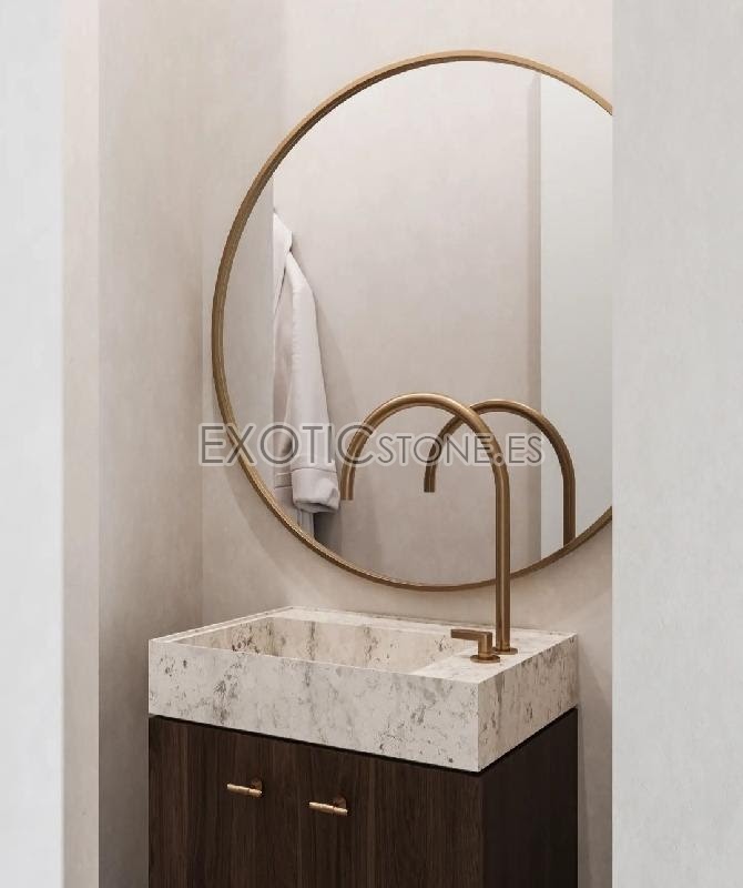 Lavabo Integrado Mueble Madera