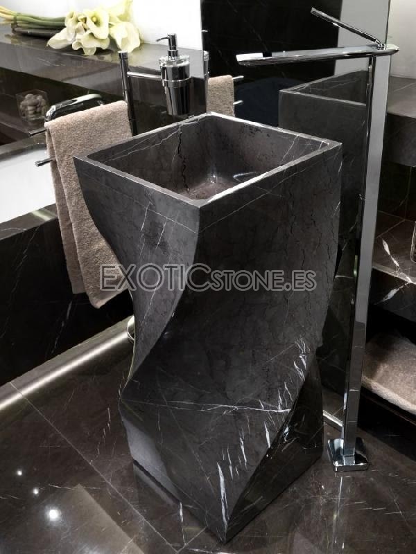 Lavabo de Lujo Mármol Grigio Orobico