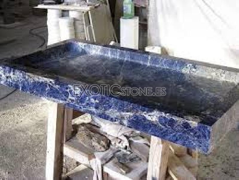 Lavabo de Bloque De Lapislazuli