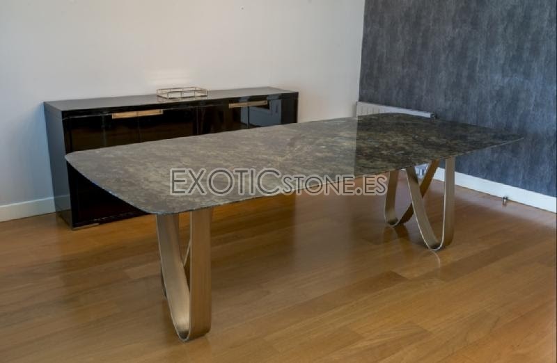 Mesa Granito Rectangular con Patas Originales