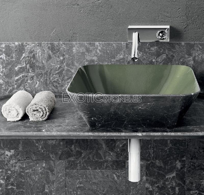 Lavabo en MÃ¡rmol Grigio Carnico: Elegancia Natural para BaÃ±os Exclusivos en EspaÃ±a